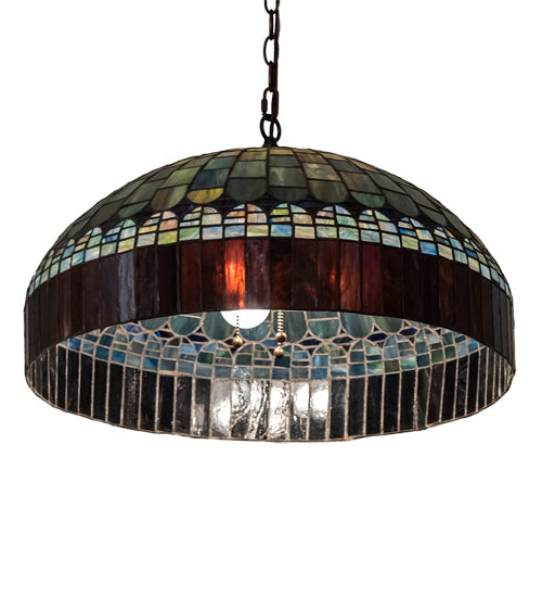 Meyda Tiffany - 38664 - Three Light Pendant - Tiffany Candice - Mahogany Bronze