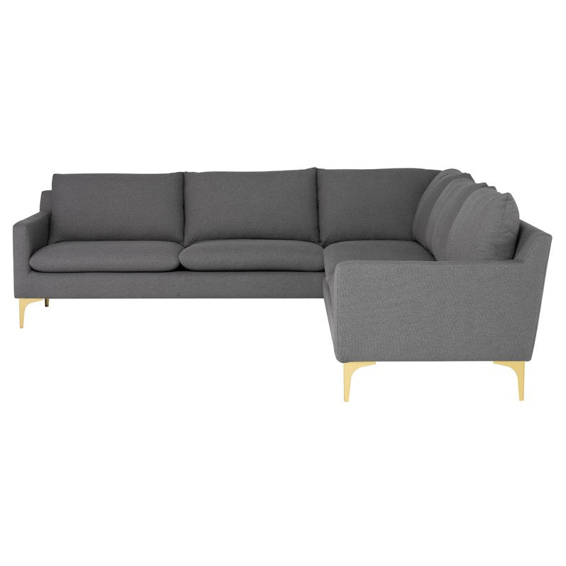 Nuevo - HGSC831 - L Sectional - Anders - Slate Grey