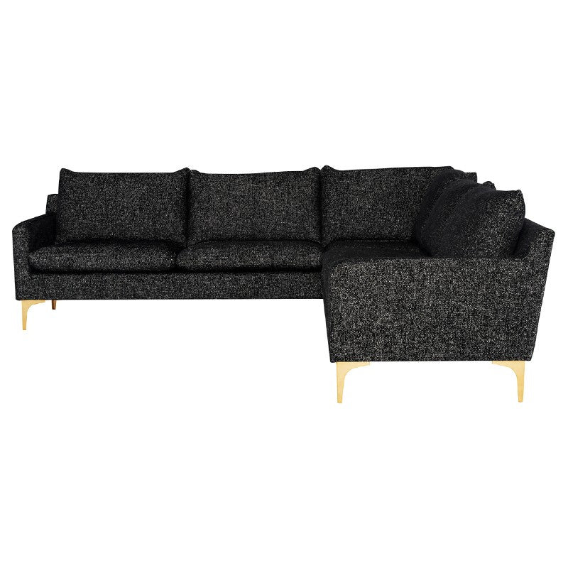 Nuevo - HGSC846 - L Sectional - Anders - Salt & Pepper