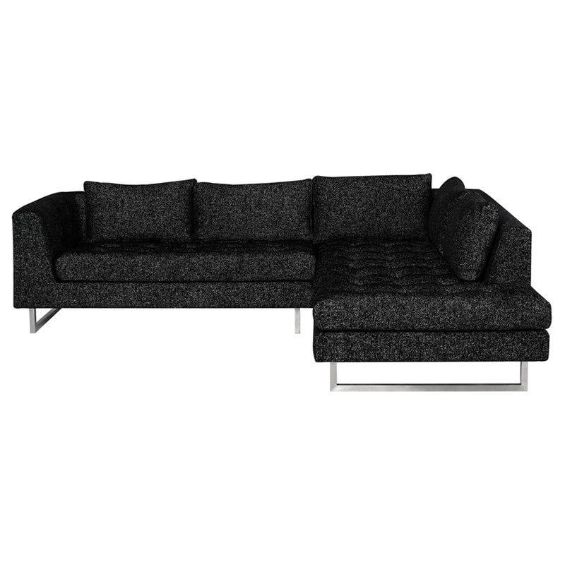 Nuevo - HGSC860 - Sectional - Janis - Salt & Pepper