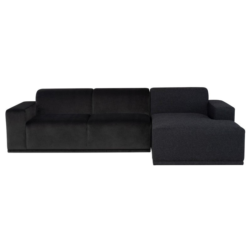 Nuevo - HGSC908 - Sectional - Leo - Shadow Grey