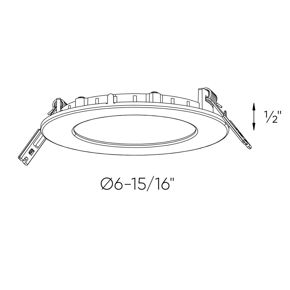 Dals - 2006-WH - LED Recessed Panel Light - White