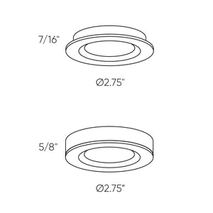 Dals - LEDRDP18-WH - Puck Light - White