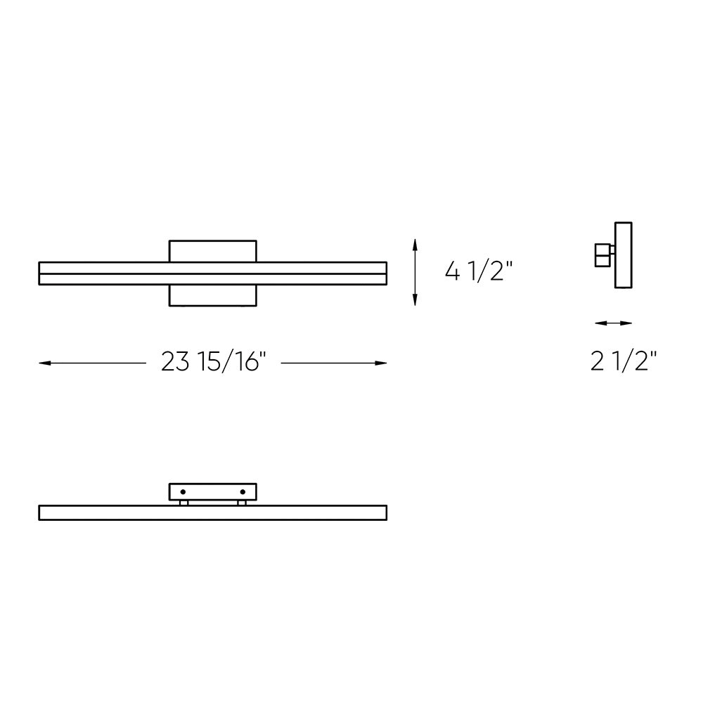Dals - LEDVAN003-CC-24BK - LED Vanity - Lyra - BK