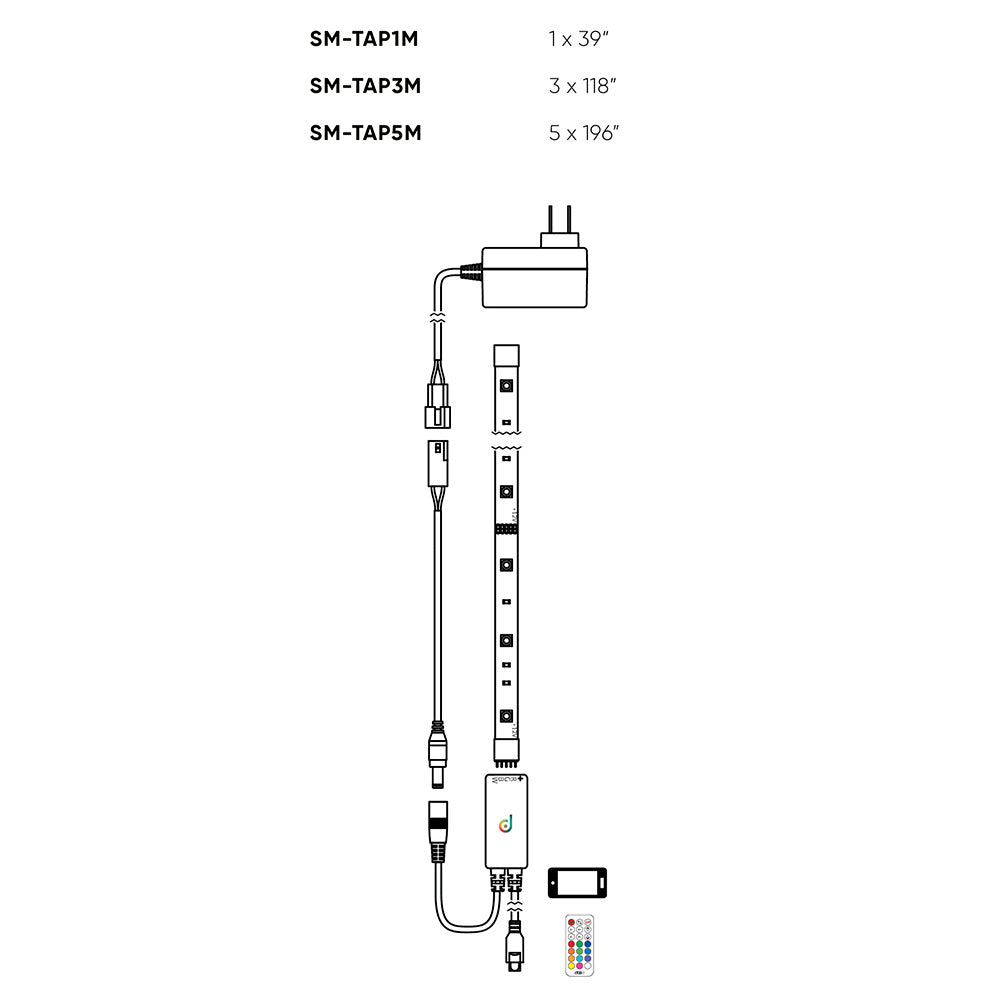 Dals - SM-TAP5M - Wifi Tape Kits - White