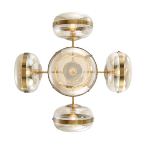 Eurofase - 38129-018 - Five Light Chandelier - Nottingham - Ancient Brass