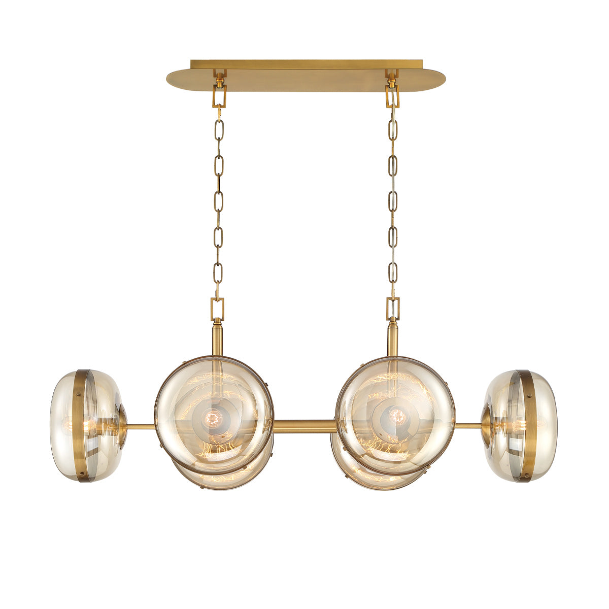 Eurofase - 38130-014 - Six Light Chandelier - Nottingham - Ancient Brass