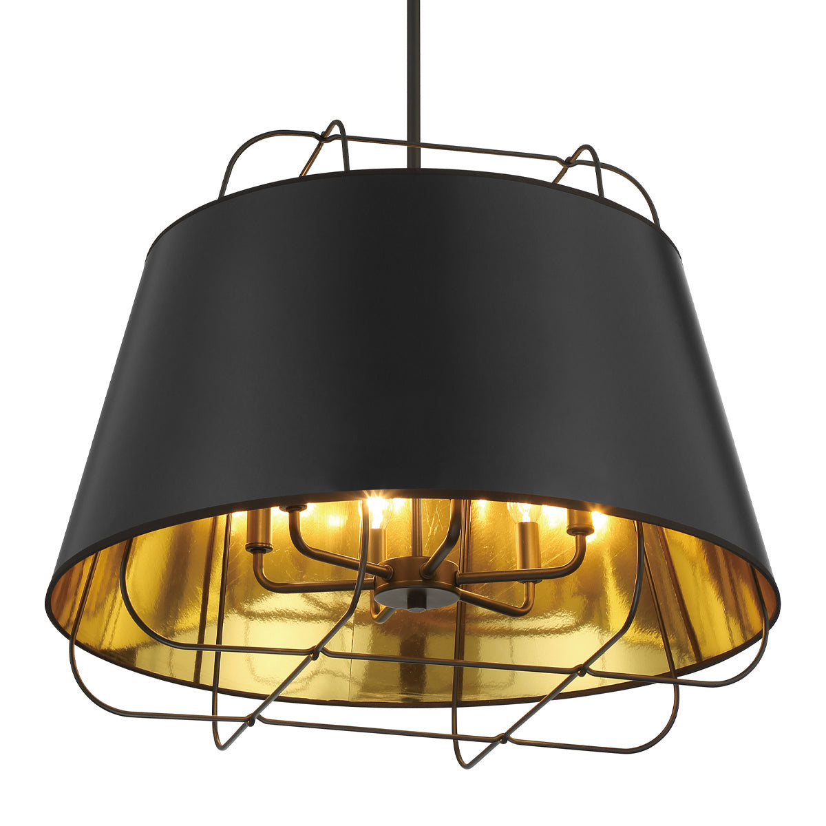 Eurofase - 38145-025 - Six Light Pendant - Tura - Black