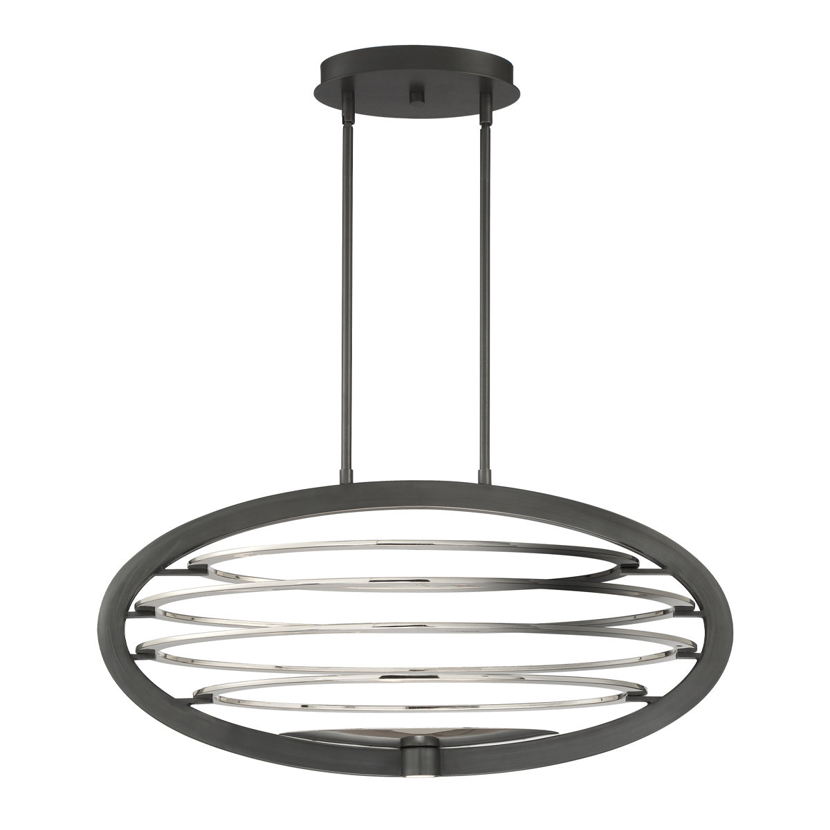 Eurofase - 38153-020 - LED Chandelier - Ombra - Dark Bronze/Polished Nickel