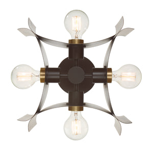 Eurofase - 38154-010 - Four Light Semi Flush Mount - Metallo - Vintage Nickel