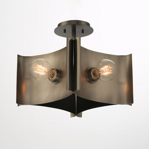 Eurofase - 38154-010 - Four Light Semi Flush Mount - Metallo - Vintage Nickel