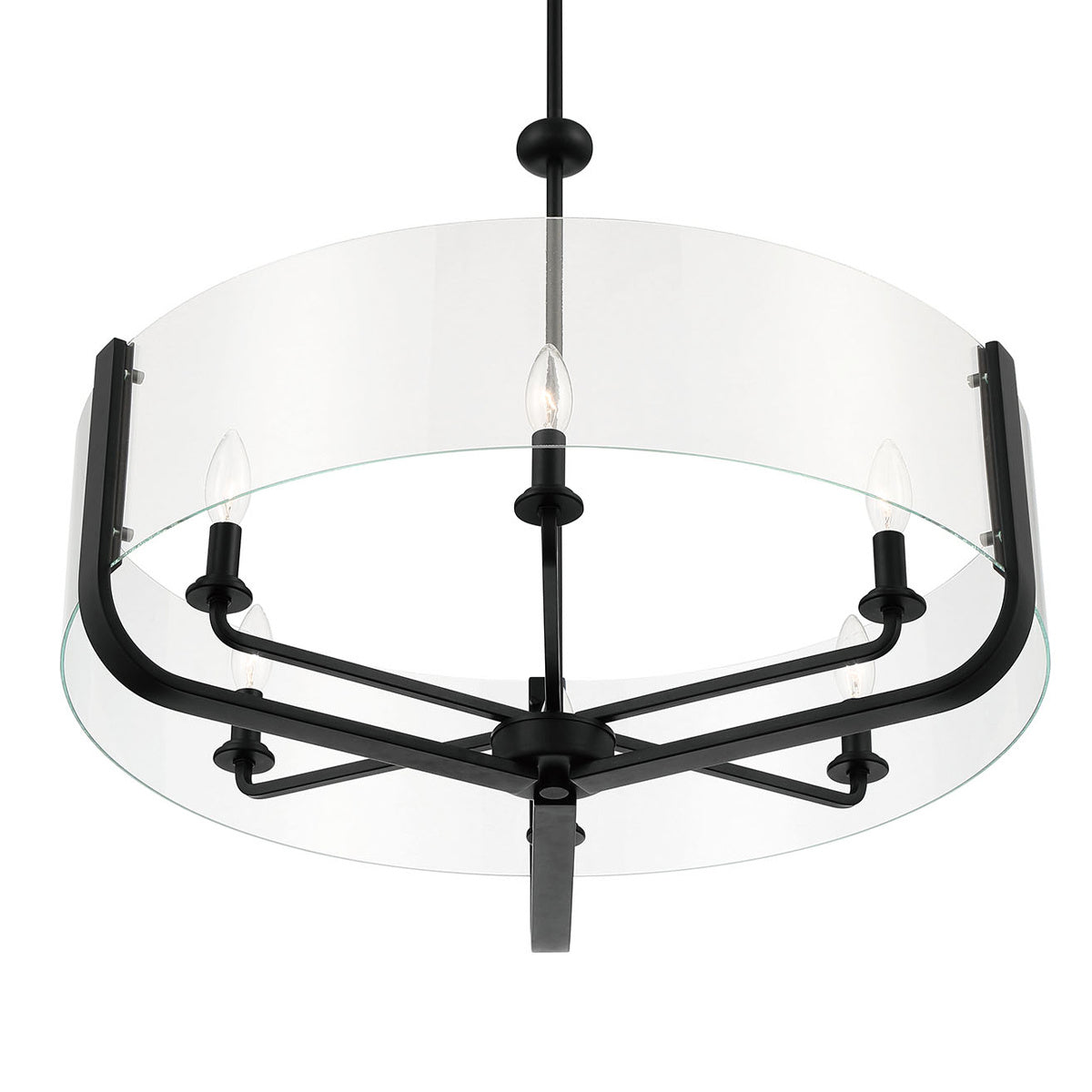 Eurofase - 38155-031 - CAMPISI-CHD-6LT-28IN-BK-CL - CAMPISI - Black
