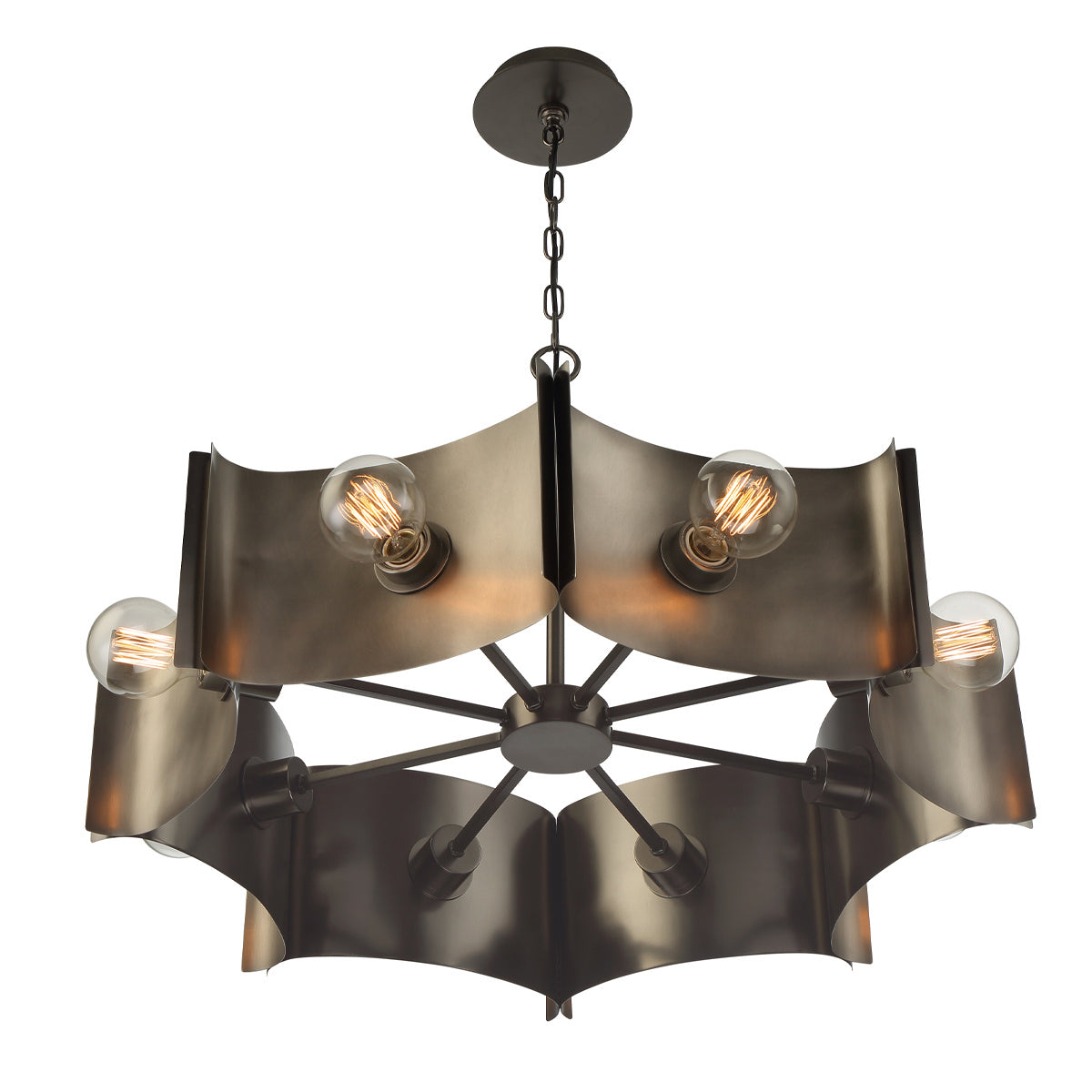 Eurofase - 38428-012 - Eight Light Chandelier - Metallo - Vintage Nickel