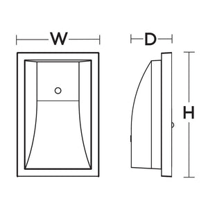 AFX Lighting - BWSW060822L50MVBK - LED Outdoor Wall Sconce - Led Security - Black