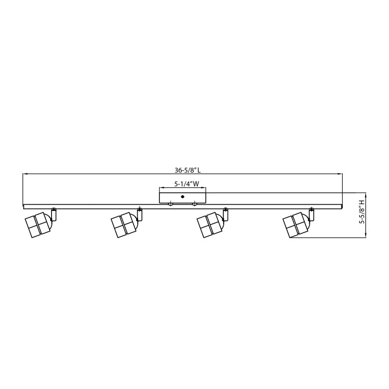 AFX Lighting - CARF4450L30SN - LED Fixed Rail - Cantrell - Satin Nickel