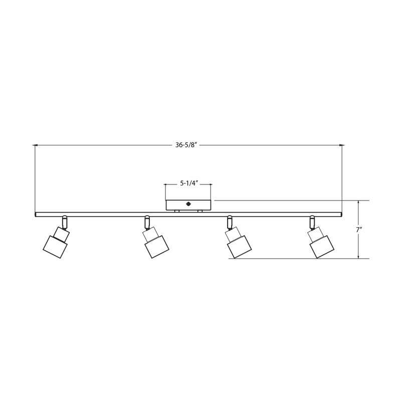 AFX Lighting - CHRF4450L30SN - LED Fixed Rail - Chappelle - Satin Nickel