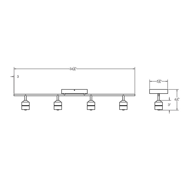 AFX Lighting - CRRF4450L30SN - LED Fixed Rail - Core - Satin Nickel