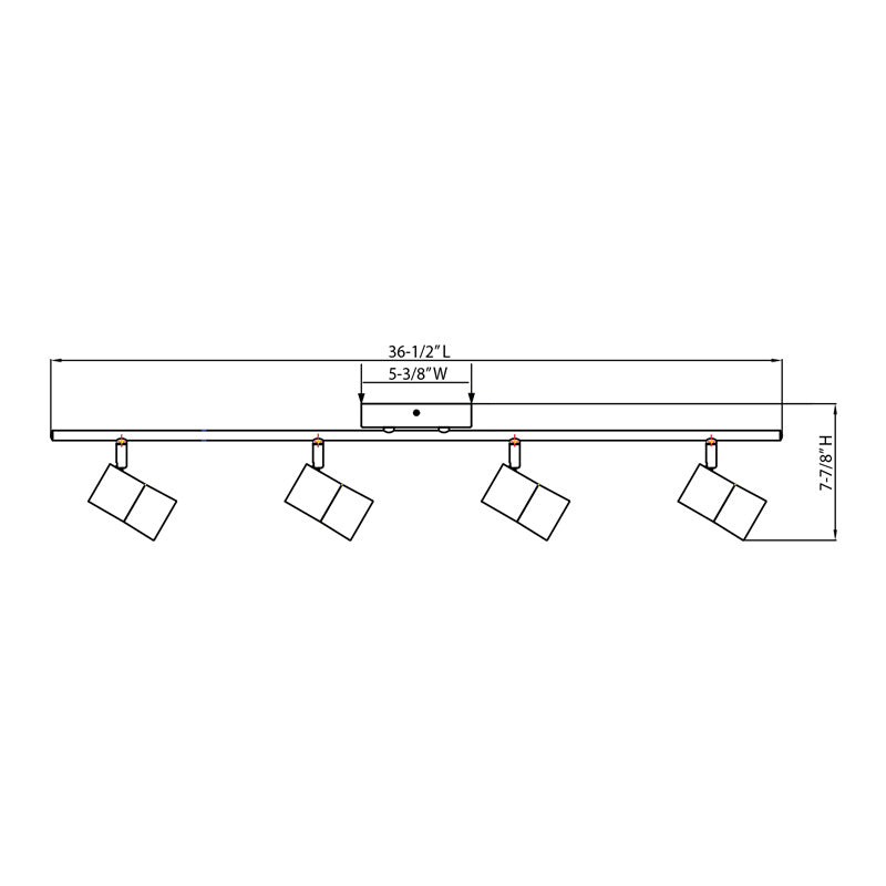 AFX Lighting - GRAF4450L30WH - LED Fixed Rail - Gramercy - Satin Nickel