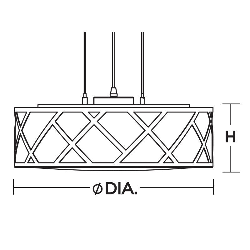 AFX Lighting - HVNP17LAJUDSN - LED Pendant - Haven - Satin Nickel