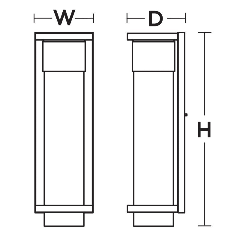 AFX Lighting - VSRW0517L30D1BK - LED Outdoor Wall Sconce - Vasari - Black