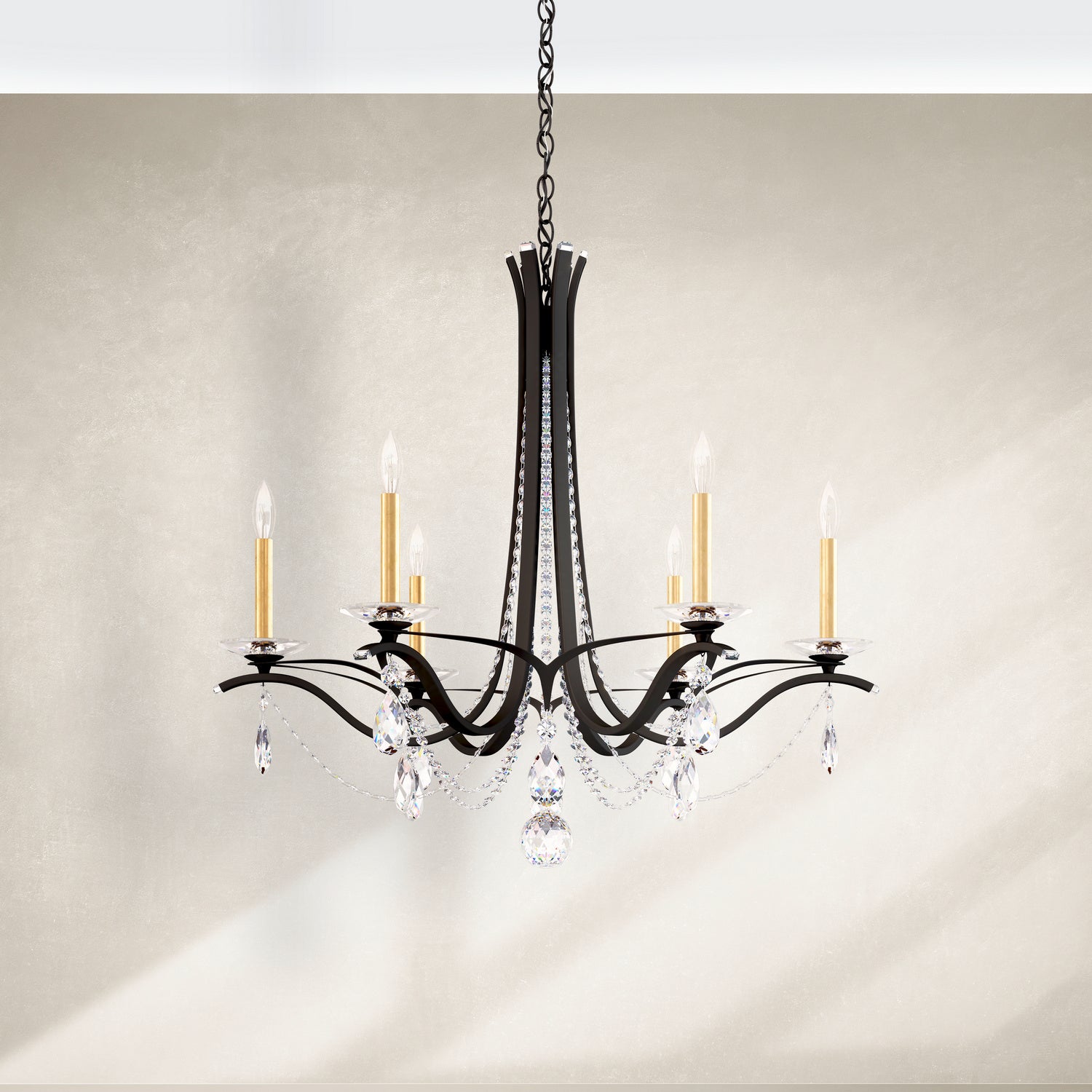 Schonbek - VA8336N-51H - Six Light Chandelier - Vesca - Black