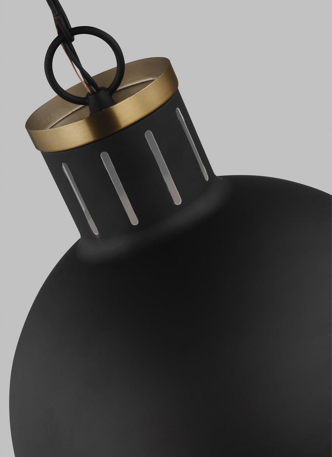 Visual Comfort Studio - 6577101EN3-112 - One Light Pendant - Hanks - Midnight Black