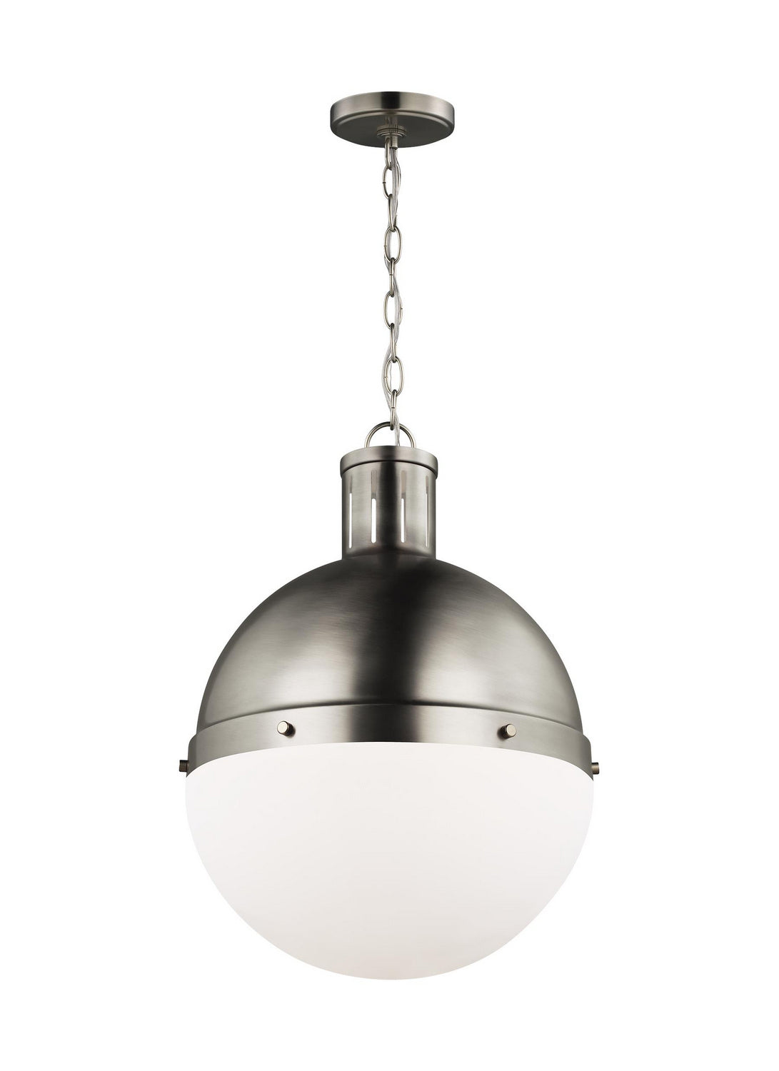 Visual Comfort Studio - 6677101-965 - One Light Pendant - Hanks - Antique Brushed Nickel