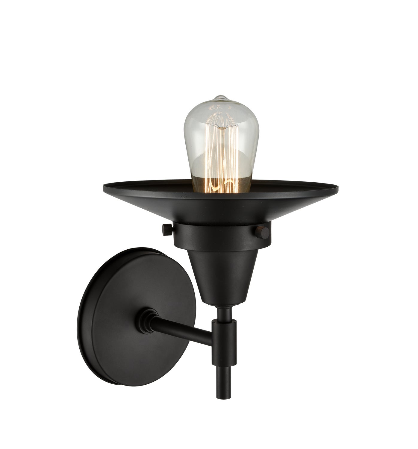 Innovations - 447-1W-BK-M6-BK - One Light Wall Sconce - Caden - Matte Black