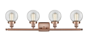 Innovations - 916-4W-AC-G202-6 - Four Light Bath Vanity - Ballston Urban - Antique Copper