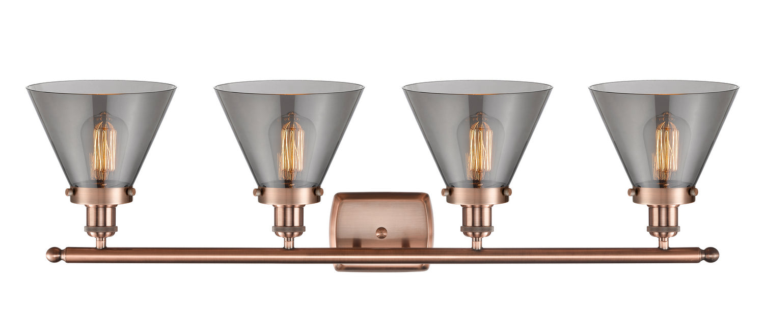 Innovations - 916-4W-AC-G43 - Four Light Bath Vanity - Ballston Urban - Antique Copper