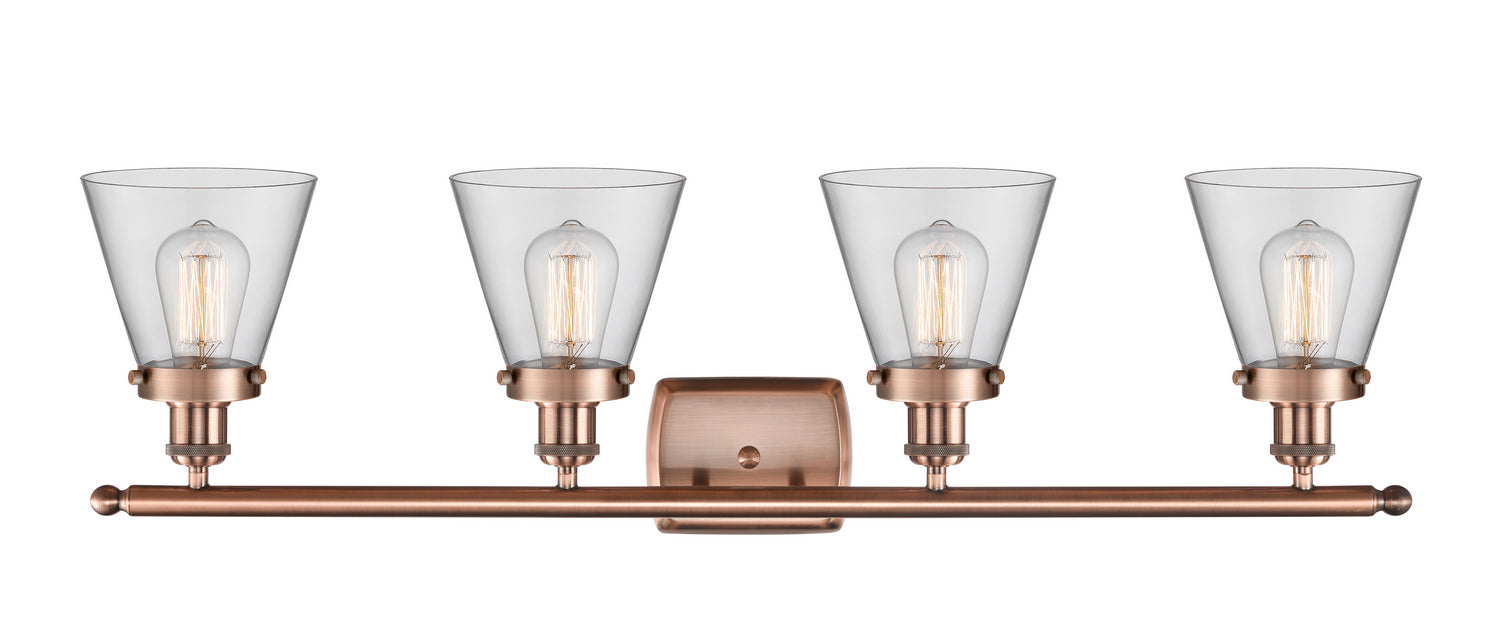 Innovations - 916-4W-AC-G62 - Four Light Bath Vanity - Ballston Urban - Antique Copper