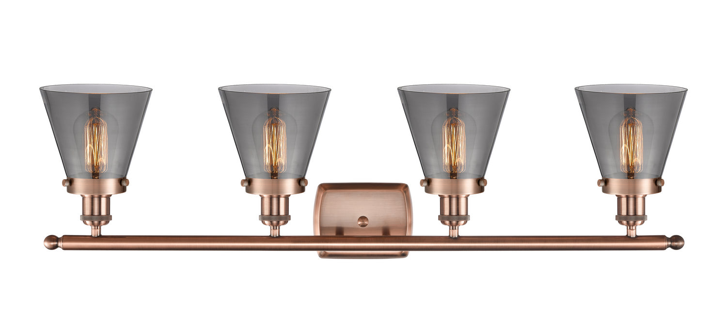 Innovations - 916-4W-AC-G63 - Four Light Bath Vanity - Ballston Urban - Antique Copper