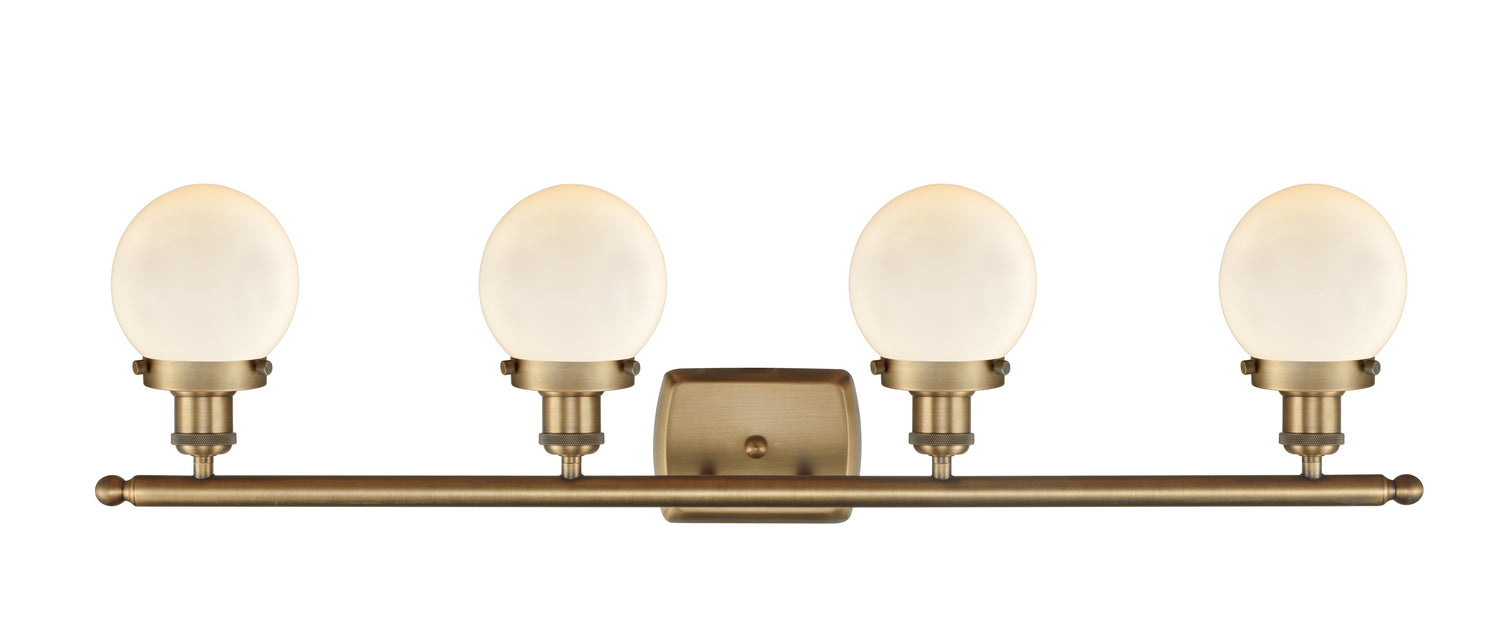 Innovations - 916-4W-BB-G201-6 - Four Light Bath Vanity - Ballston Urban - Brushed Brass