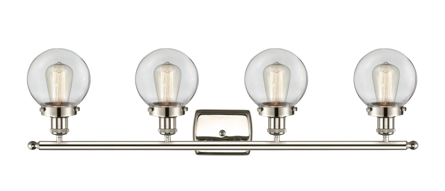 Innovations - 916-4W-PN-G202-6 - Four Light Bath Vanity - Ballston Urban - Polished Nickel