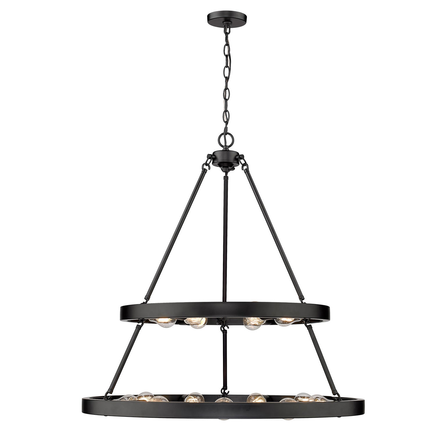 Golden - 1019-69 BLK - 15 Light Chandelier - Castile - Matte Black