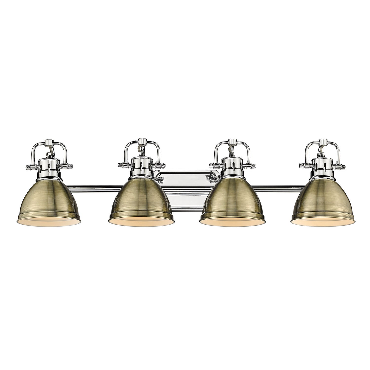 Golden - 3602-BA4 CH-AB - Four Light Bath Vanity - Duncan CH - Chrome