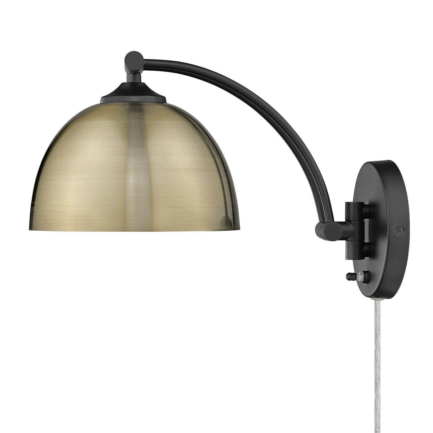 Golden - 3688-A1W BLK-AB - One Light Wall Sconce - Rey BLK - Matte Black