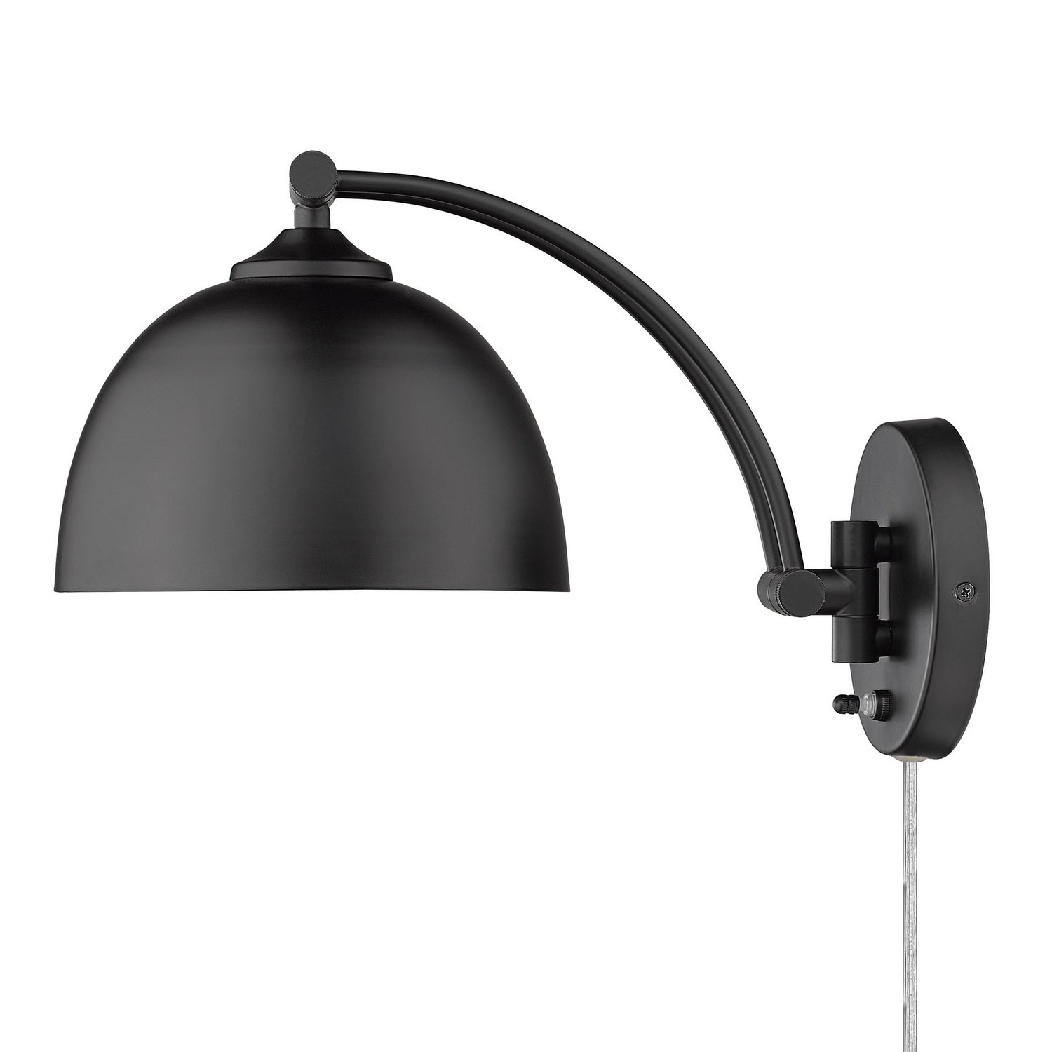 Golden - 3688-A1W BLK-BLK - One Light Wall Sconce - Rey BLK - Matte Black