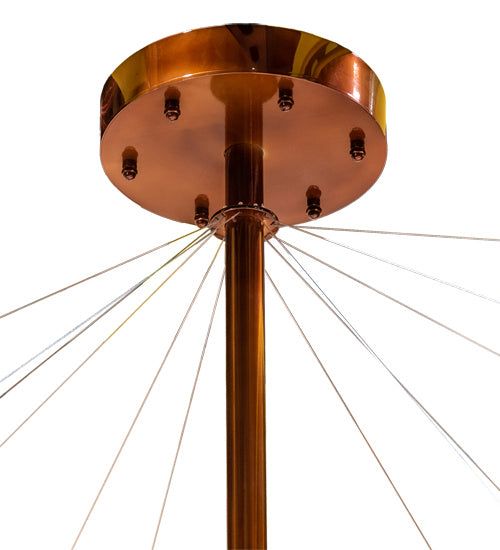 Meyda Tiffany - 210950 - LED Chandelier - Isotope - Transparant Copper On Extreme Chrome