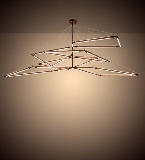 Meyda Tiffany - 210950 - LED Chandelier - Isotope - Transparant Copper On Extreme Chrome