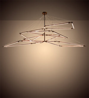 Meyda Tiffany - 210950 - LED Chandelier - Isotope - Transparant Copper On Extreme Chrome