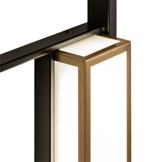 Meyda Tiffany - 228183 - LED Wall Sconce - Anniston - Solar Black And Gold Metallic