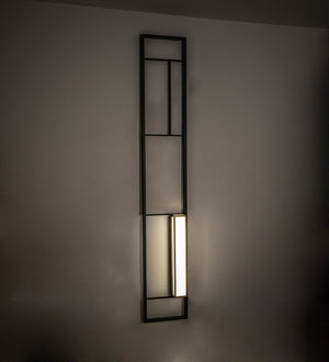 Meyda Tiffany - 228183 - LED Wall Sconce - Anniston - Solar Black And Gold Metallic