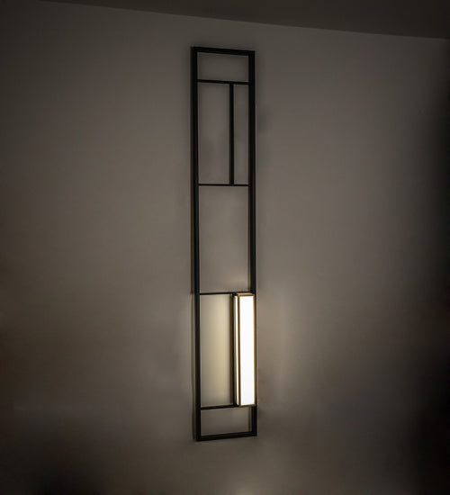 Meyda Tiffany - 228183 - LED Wall Sconce - Anniston - Solar Black And Gold Metallic