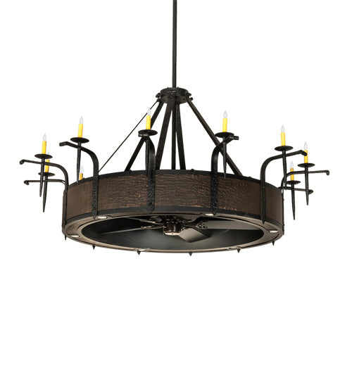 Meyda Tiffany - 230833 - 12 Light Chandel-Air - Costello - Costello Black And Blackened Copper