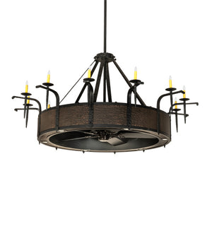 Meyda Tiffany - 230833 - 12 Light Chandel-Air - Costello - Costello Black And Blackened Copper