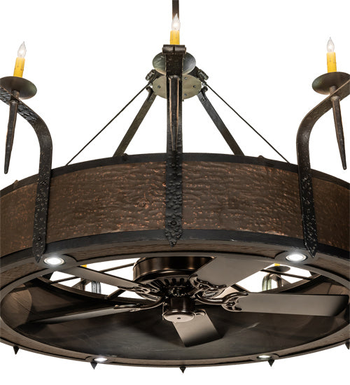 Meyda Tiffany - 230833 - 12 Light Chandel-Air - Costello - Costello Black And Blackened Copper