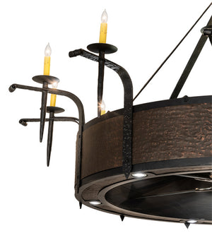 Meyda Tiffany - 230833 - 12 Light Chandel-Air - Costello - Costello Black And Blackened Copper