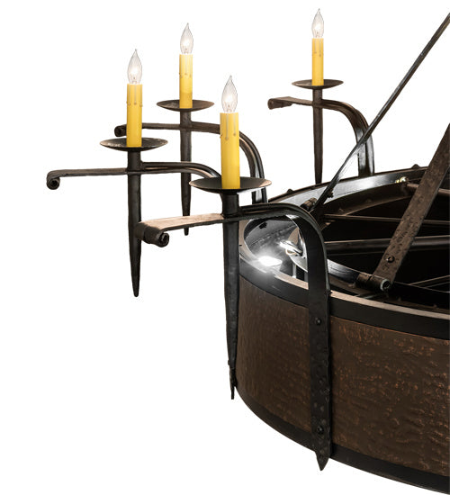 Meyda Tiffany - 230833 - 12 Light Chandel-Air - Costello - Costello Black And Blackened Copper