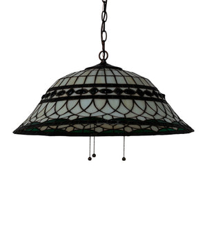 Meyda Tiffany - 230950 - Three Light Pendant - Tiffany Roman - Mahogany Bronze